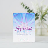 Carte de invitation pour soirée spéciale modèle (Debout devant)