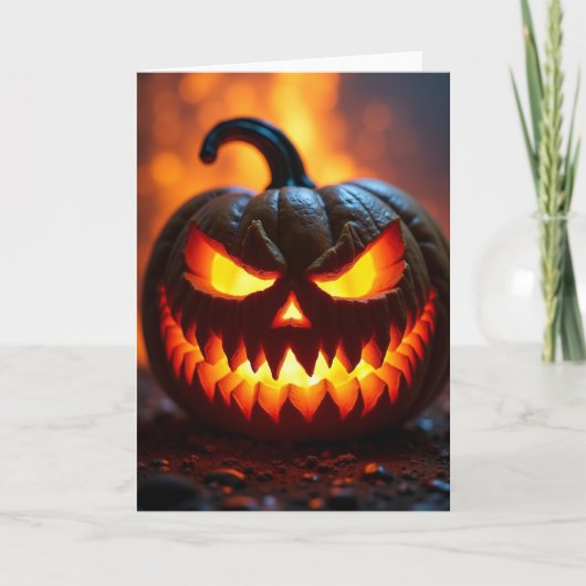 Carte de Jack Olantern effrayant (Devant)