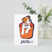 Carte de Jack Russell Terrier de "gros lot" (Debout devant)