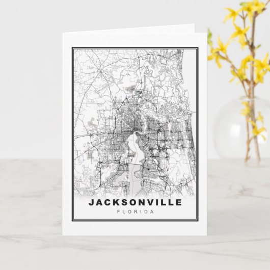 Carte de Jacksonville (Fleur jaune)