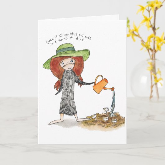 Carte de jardin (Fleur jaune)