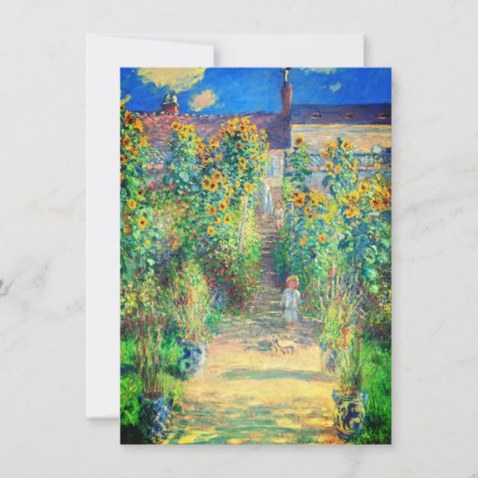 Carte de jardin à fleurs Monet (Devant)