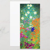 Carte de jardin aux fleurs Gustav Klimt (Devant / Derrière)