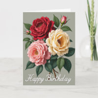 Carte de jardin d'anniversaire joyeuse