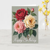 Carte de jardin d'anniversaire joyeuse (Fleur jaune)