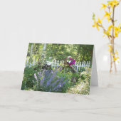 Carte de jardin de bicyclette (Fleur jaune)