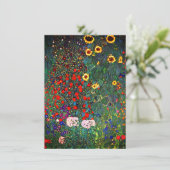 Carte de jardin de fleurs de Gustav Klimt (Debout devant)