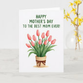Carte de jardin de fleurs en pot tissé (Fleur jaune)