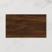 Carte de jauge à couches florales en bois rustique (Dos)