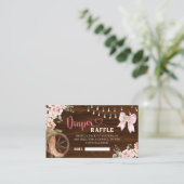 Carte de jauge à couches florales en bois rustique (Debout devant)