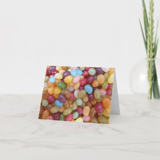Carte de Jelly Beans Colorés (Devant)