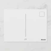 Carte de Jérusalem : Citation de psaume en hébreu  (Dos)