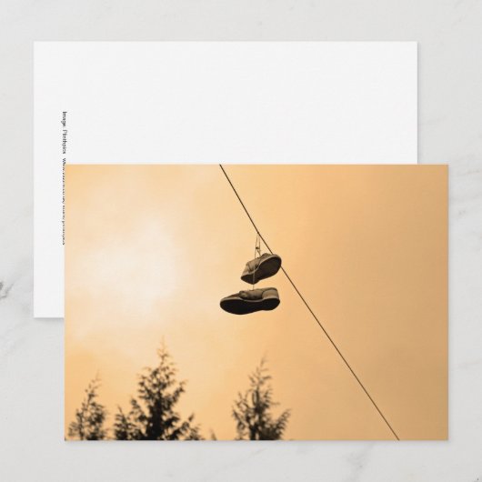 Carte de jetage de chaussures (Devant / Derrière)