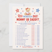 Carte de jeu ABC bébé patriotique (Devant)
