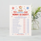 Carte de jeu ABC bébé patriotique (Debout devant)