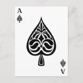 Carte de jeu Ace of Spades Black and White (Devant)