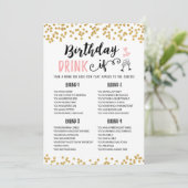 Carte de jeu anniversaire BOIS SI modifiable (Debout devant)