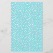 Carte de jeu Baby shower Bingo Donuts bleu (Dos)