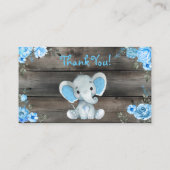 Carte de jeu Baby shower de chaudière éléphant gar (Dos)