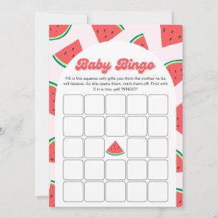 Carte de jeu Baby shower de pastèque