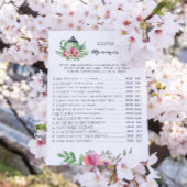 Carte de jeu baby shower maman ou papa