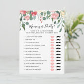 Carte de jeu Baby shower pour maman ou papa modifi (Debout devant)