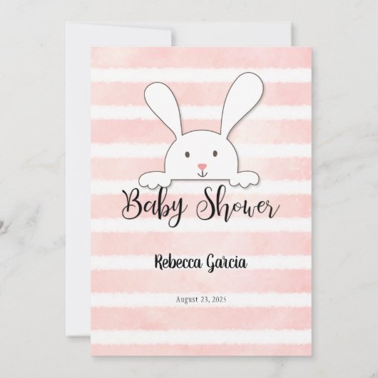 Carte de jeu Bébé Blanc Rose Bébé Mot (Dos)