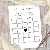 Carte de jeu blanc de bingo nuptiale