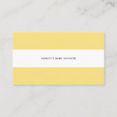 Carte de jeu Boho Watercolor Lemons Diaper (Dos)