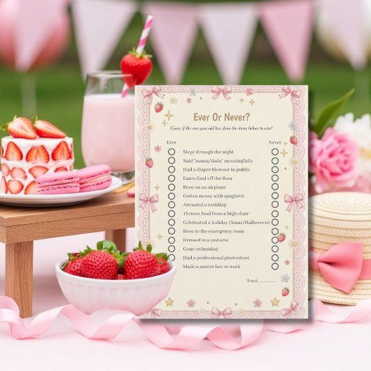 Carte de jeu "Bow Premier Anniversaire à Jamais ou
