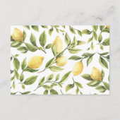 Carte de jeu Citron Conseils et souhaits Fête des  (Dos)