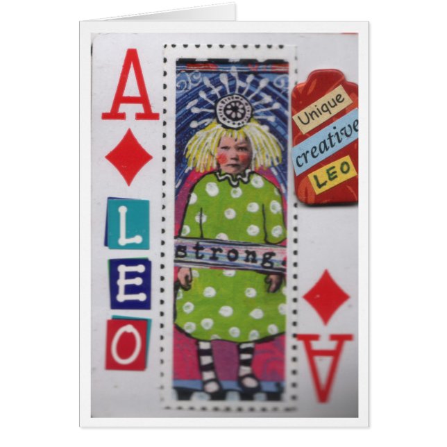Carte de jeu colorée de Lion (Devant)