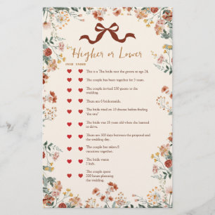 Carte de jeu Coquette Berry in Love Over ou Under