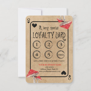 Carte de jeu Crazy Champhrooms Loyalty Card
