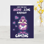 Carte de jeu d'anniversaire "extraordinaire" (Fleur jaune)