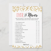 Carte de jeu d'anniversaire modifiable Jamais ou j (Devant)