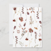 Carte de jeu de baby-bingo à motif de fleurs sauva (Dos)