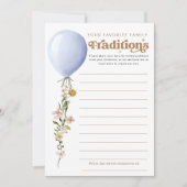 Carte de jeu de Baby shower de ballon de tradition (Devant)