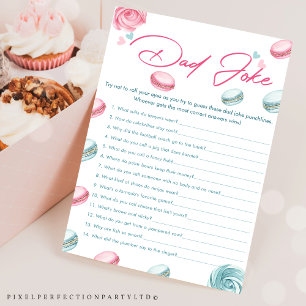 Carte de jeu de Baby shower de beignets doux papa