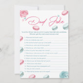 Carte de jeu de Baby shower de beignets doux papa (Devant)