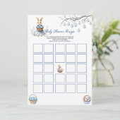 Carte de jeu de Baby shower de Bingo Chinoiserie d (Debout devant)