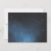 Carte de jeu de baby shower de nuit étoilée de (Dos)