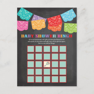 Carte de jeu de Baby shower Fiesta mexicaine