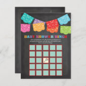 Carte de jeu de Baby shower Fiesta mexicaine (Devant / Derrière)