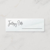 Carte de jeu de Baby Shower Mariage Fantaisie Date (Devant)