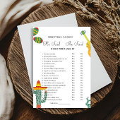 Carte de jeu de Baby Shower Moderne 'Il a dit, Ell