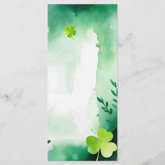 Carte de jeu de babyshower de la Saint Patrick (Dos)