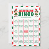 Carte de jeu de balai de Noël affreuse (Devant)