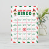 Carte de jeu de balai de Noël affreuse (Debout devant)
