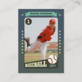 Carte de jeu de baseball Retro personnalisée (Devant)